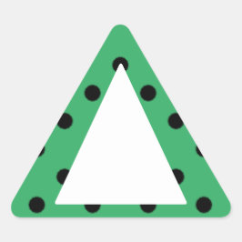 Pegatina Triangular Amistad Colorciega - Alerta Verde (Con Puntos)