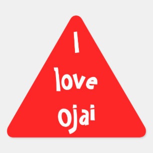 Pegatina Triangular Amo Ojai