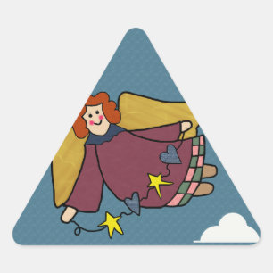 Pegatina Triangular Ángel