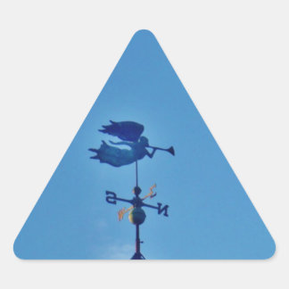 Pegatina Triangular Angel BLOWING HORN WEATHER VANE