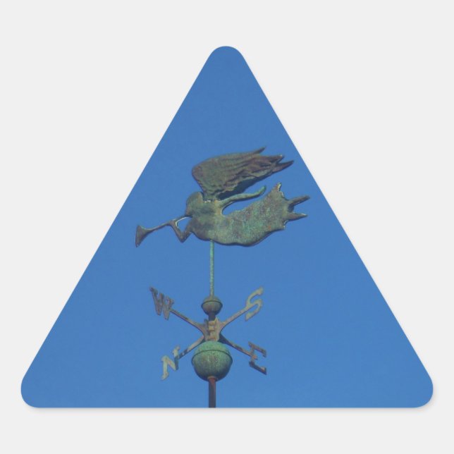 Pegatina Triangular Angel Weather Vane (Anverso)