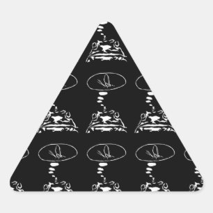 Pegatina Triangular Animales inteligentes de ciencia ficción "Sueños