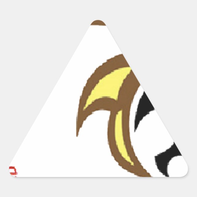 Pegatina Triangular Año del caballo - 2014, zodiaco chino (Anverso)