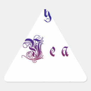 Pegatina Triangular Año Nuevo de Happu Hakuna 2015 Matata wishes.png