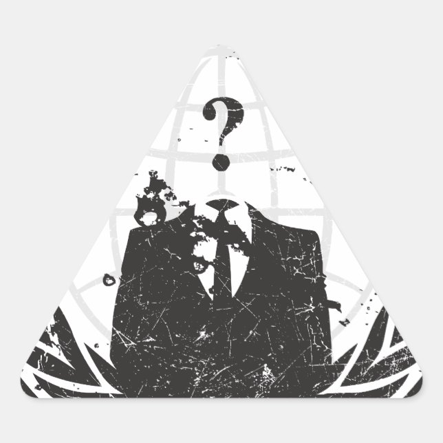 Pegatina Triangular Anonymous (Anverso)
