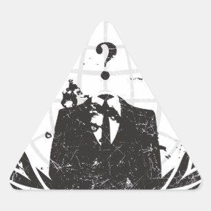 Pegatina Triangular Anonymous