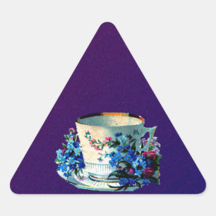 Pegatina Triangular Antiguo Teacup