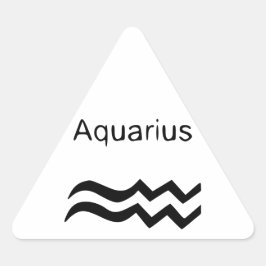 Pegatina Triangular Aquarius