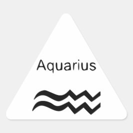 Pegatina Triangular Aquarius