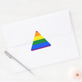 Pegatina Triangular Arcoiris del Orgullo LGBT