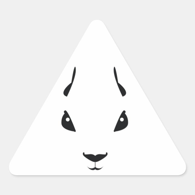 Pegatina Triangular ardilla (Anverso)