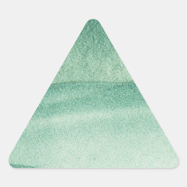 Pegatina Triangular Arena Verde (Anverso)