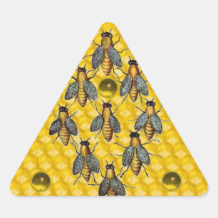 PEGATINA TRIANGULAR ARENES DE MIEL, PIEDRAS DE AZOTE DE MANTENIMIENTO