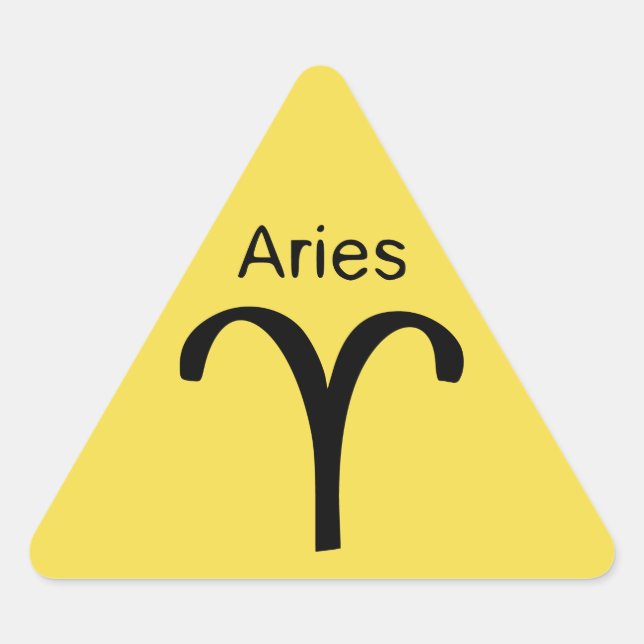 Pegatina Triangular Aries (Anverso)