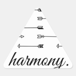 Pegatina Triangular Armonía flechas de patrón de impresión flechas com