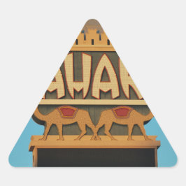 Pegatina Triangular Arquitectura emblemática del Casino de Las Vegas S