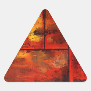 Pegatina Triangular Arte abstracto