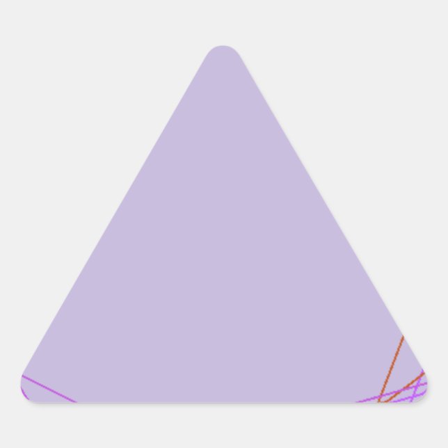 Pegatina Triangular arte abstracto gris 8297 (Anverso)