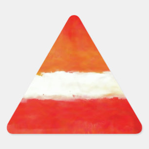 Pegatina Triangular Arte abstracto moderno - estilo Rothko