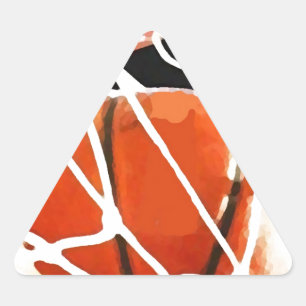 Pegatina Triangular Arte de baloncesto