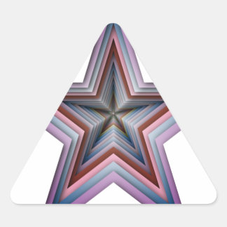 Pegatina Triangular arte geométrico abstracto de estrella