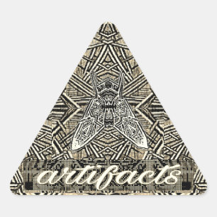 Pegatina Triangular artefactos - mosca triangular