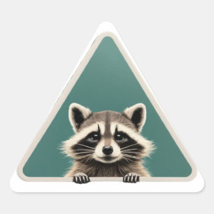 Pegatina Triangular Artista travieso travieso (Pegatina del Triángulo)