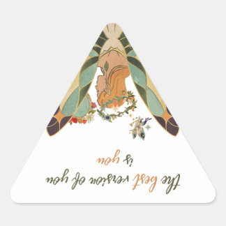 Pegatina Triangular Autocollant – Inspirational Quote Sticker – The Be
