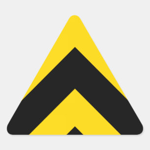 Pegatina Triangular Autopista Autopista Tráfico Bumble Bee Chevrons