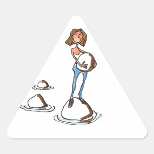 Pegatina Triangular Avanzar