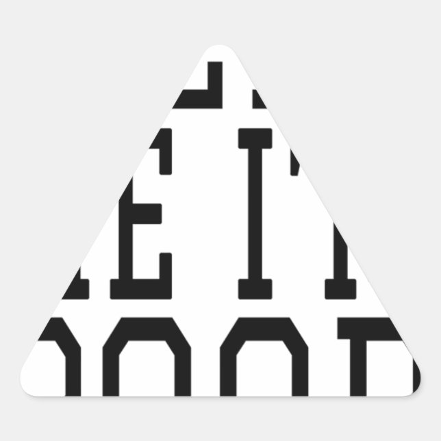 PEGATINA TRIANGULAR AYUDARME A MI POBRE (Anverso)