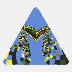 Pegatina Triangular Azul M