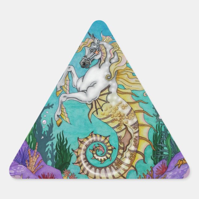 Pegatina Triangular Bajo WaterHorse (Anverso)