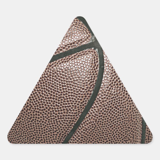 Pegatina Triangular Baloncesto (Anverso)