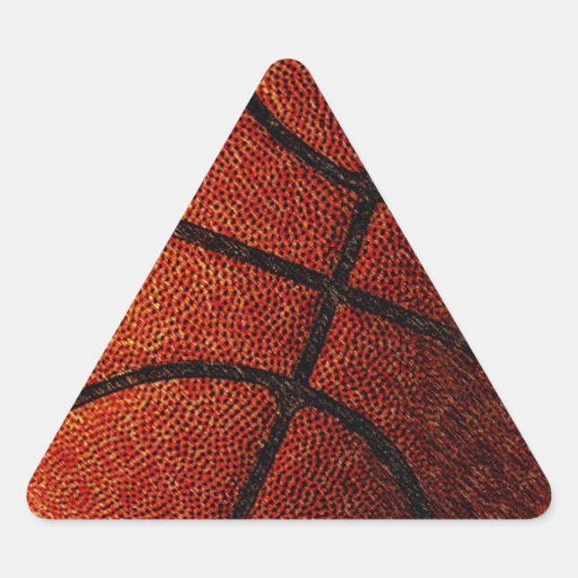 Pegatina Triangular Baloncesto (Anverso)