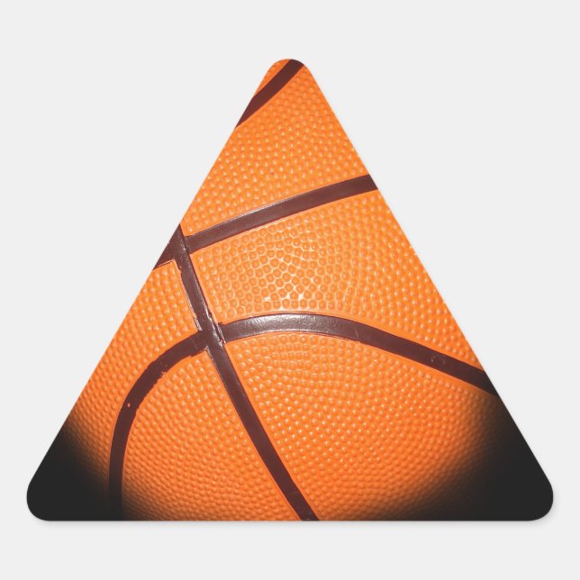 Pegatina Triangular Baloncesto (Anverso)