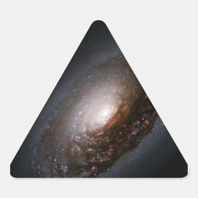 Pegatina Triangular Banda de polvo alrededor del núcleo de la gala de  (Anverso)