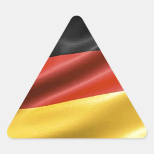 Pegatina Triangular Bandera alemana