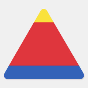 Pegatina Triangular Bandera de Holanda del Norte