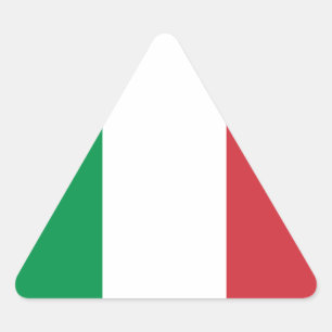 Pegatina Triangular Bandera de Italia