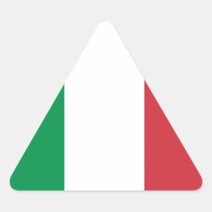 Pegatina Triangular Bandera de Italia