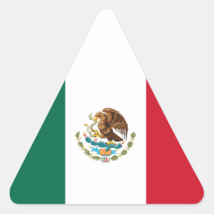 Pegatina Triangular Bandera de México