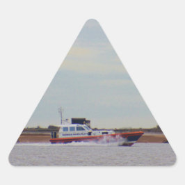 Pegatina Triangular Barco piloto de Harwich Haven