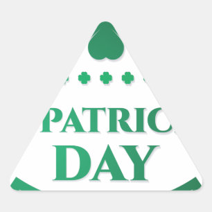 Pegatina Triangular bésame, soy irlandés.