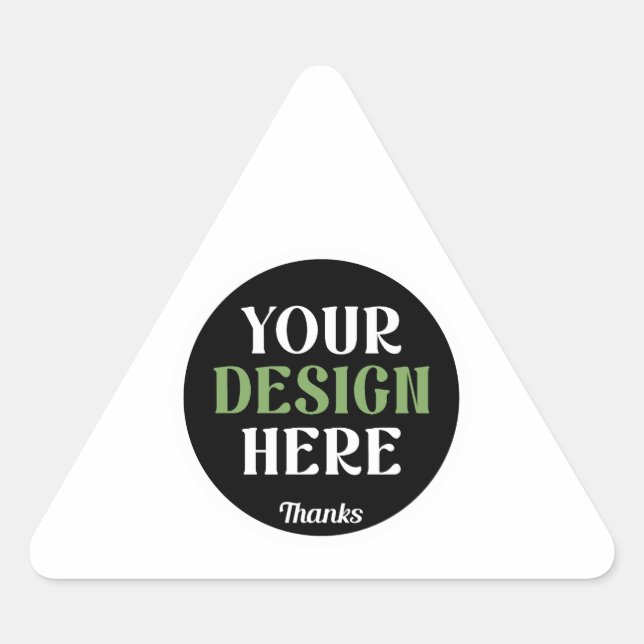 Pegatina Triangular beso hershey®'s personalizado, único, elegante y m (Anverso)