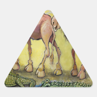 Pegatina Triangular Bestias de postre