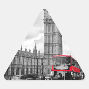 Pegatina Triangular Big Ben Londres