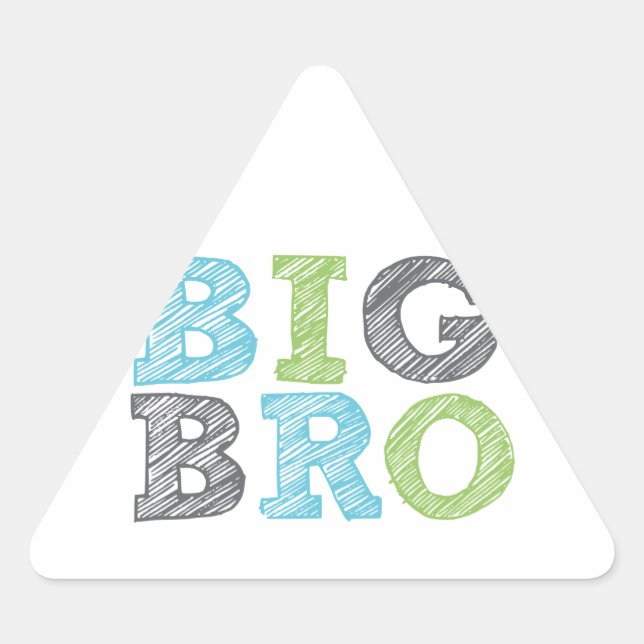 Pegatina Triangular Big Bro (Anverso)