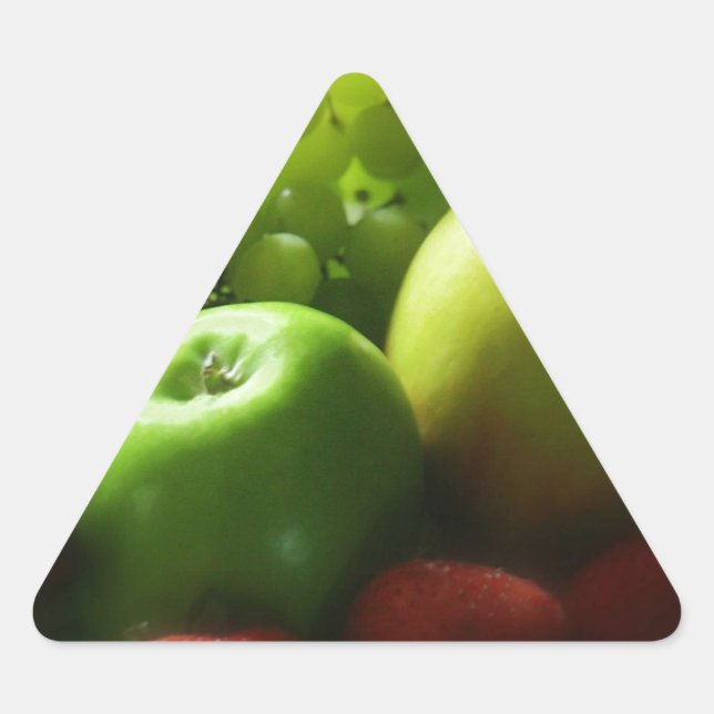 Pegatina Triangular Bodegón de Frutas (Anverso)