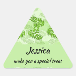 Pegatina Triangular Bonito deja regalo de cocina casera